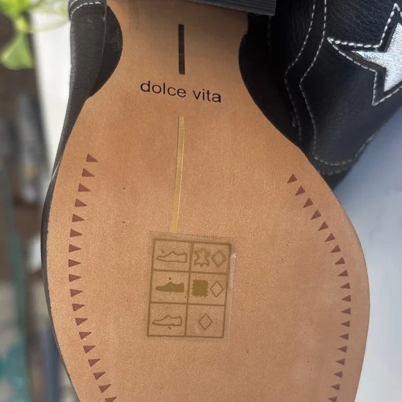 Dolce Vita Western Boot Black Multi Leather Lassie Size 7.5  NWT - Picture 11 of 14